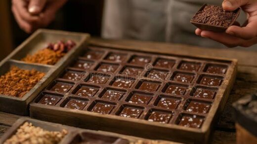 Artisan Chocolate Bars with Exotic Ingredients
