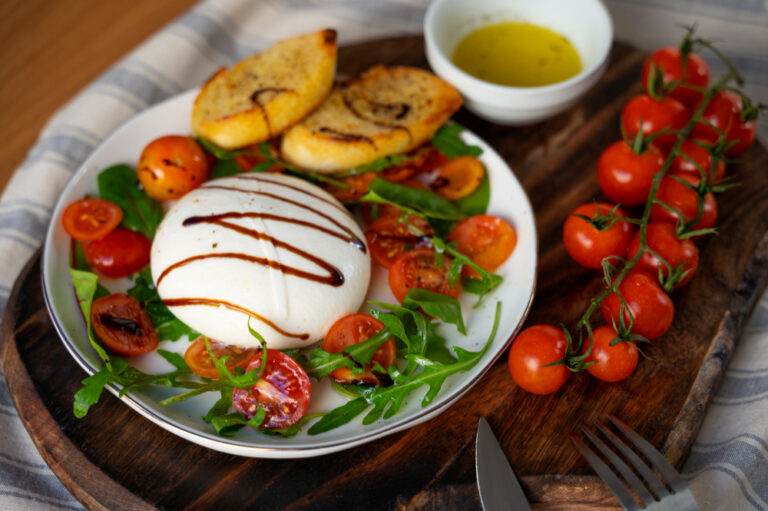 Burrata with Roasted Tomatoes