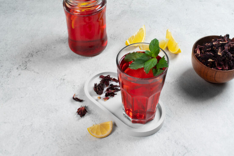 Sobolo— Hibiscus-based drink with spices and regional variations.